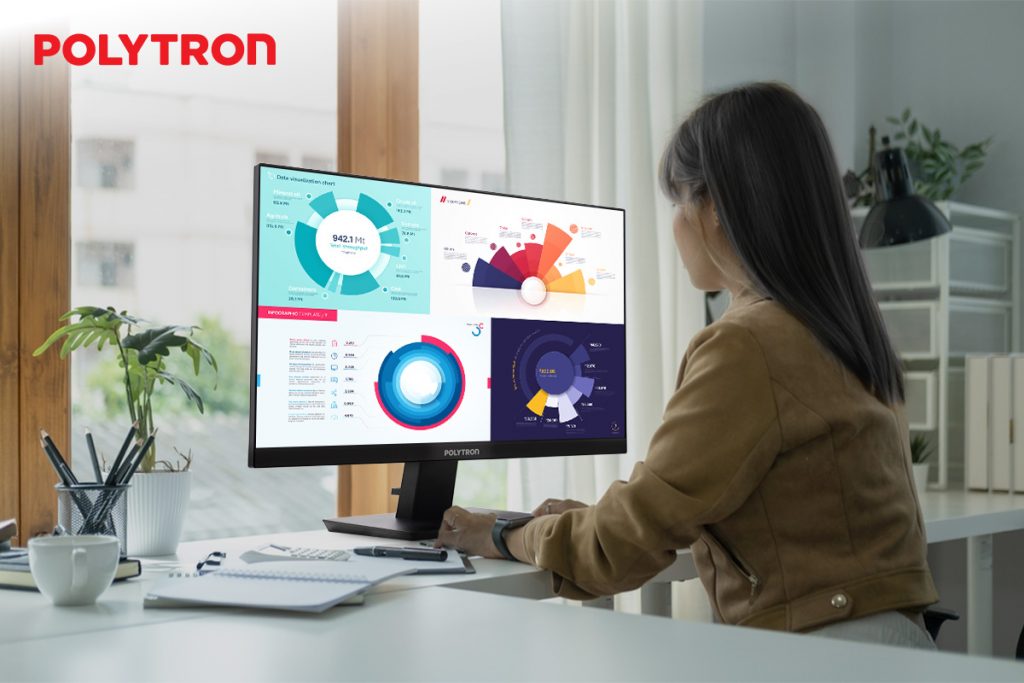 Lebih produktivitas kerja dengan monitor Polytron