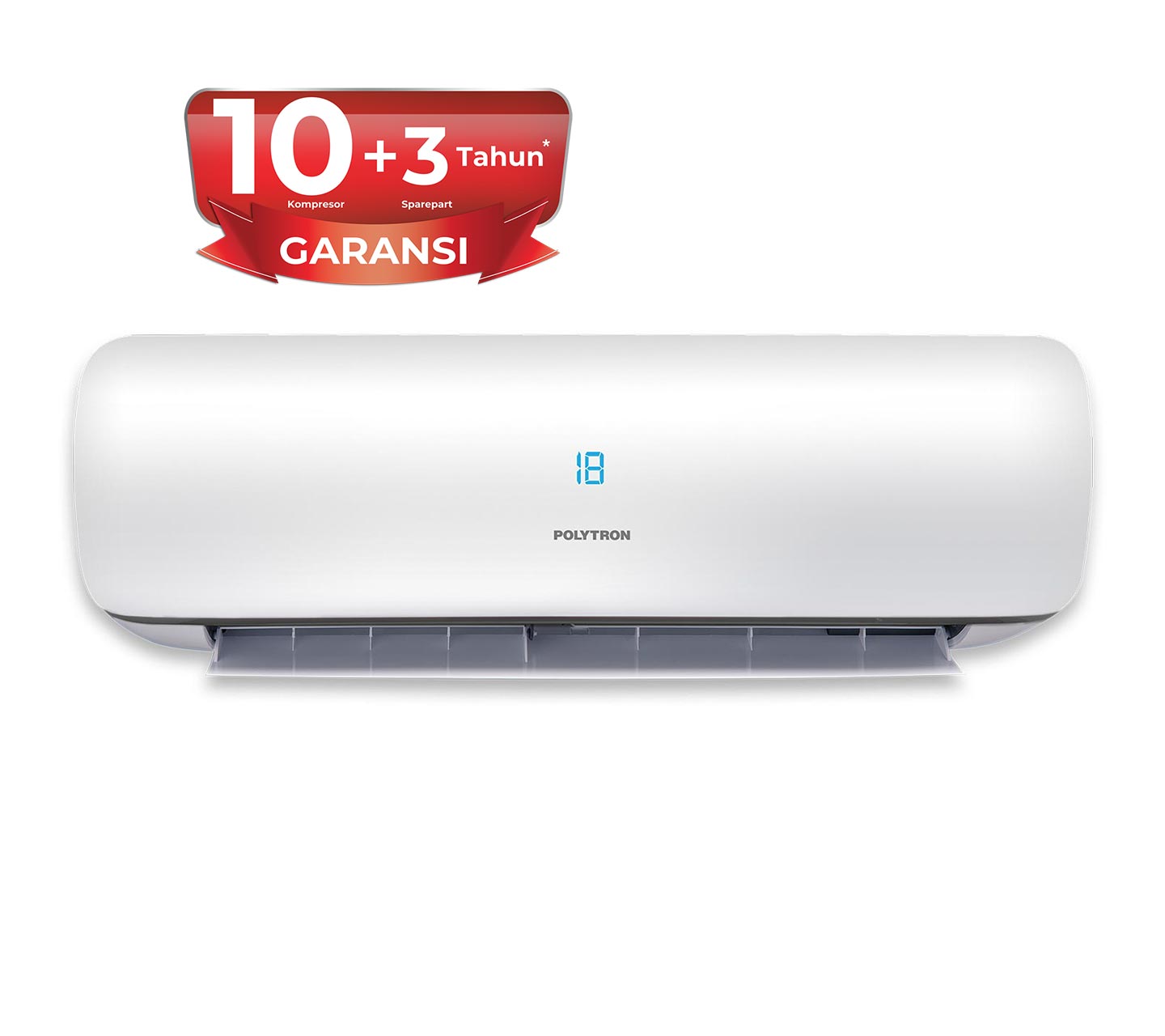 AC Pintar Neuva Pro merk Polytron hemat listrik tersedia ukuran 1Pk, 0,5PK, 1,5PK dan 2 PK