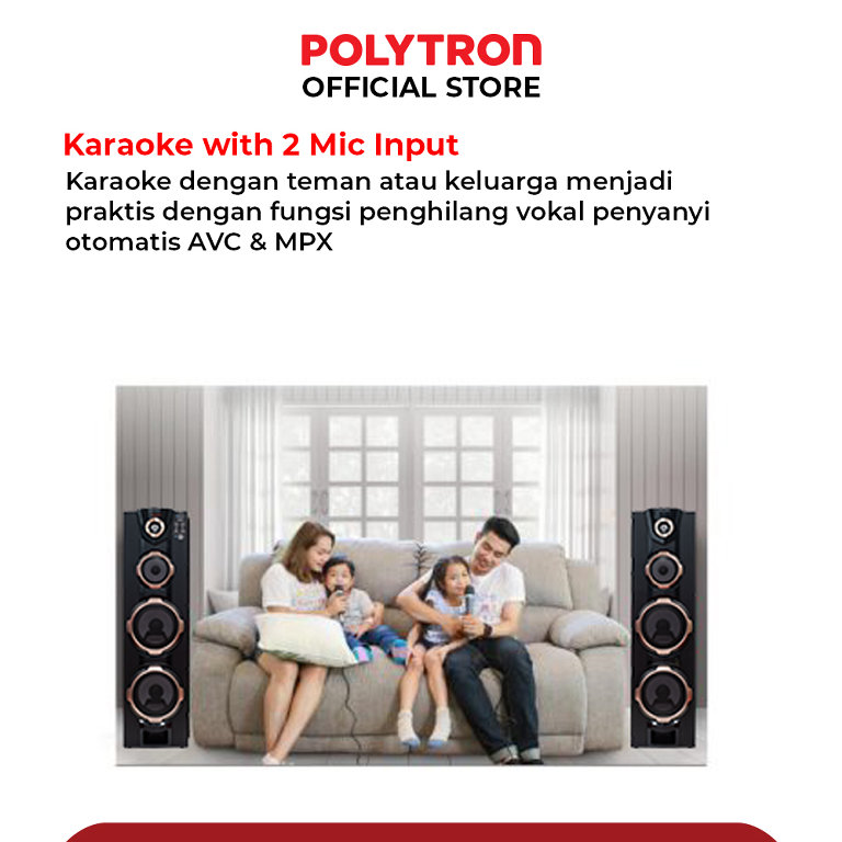 Speaker Aktif Polytron PAS 8FF28 - Super Bass & Power 200 WRMS