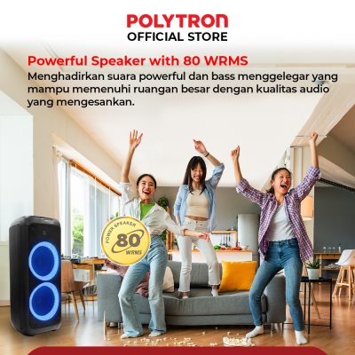 speaker polytron pps 10l22 dengan power output 80 watt wrms