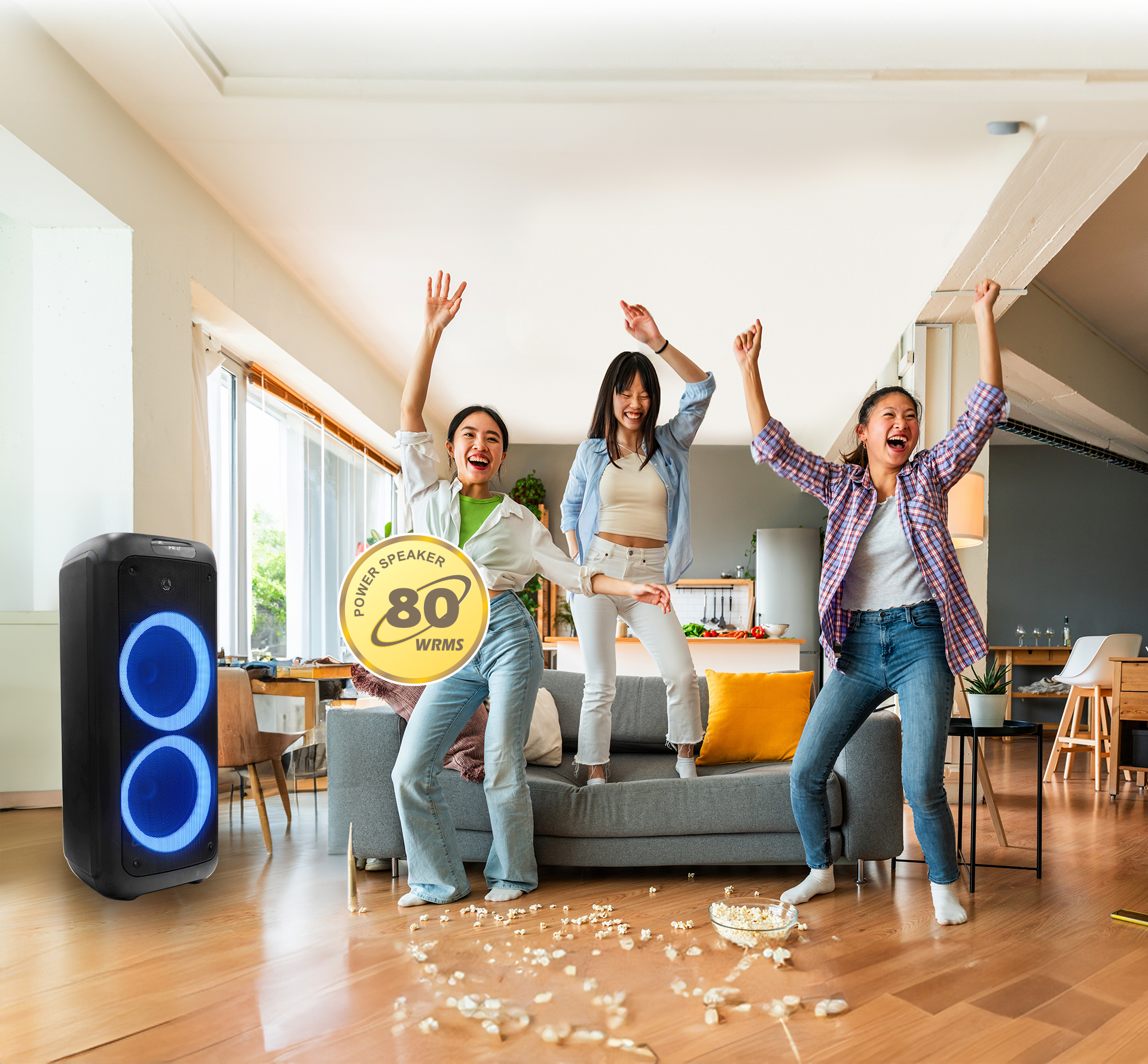 speaker partymax dengan powerful speaker wrms