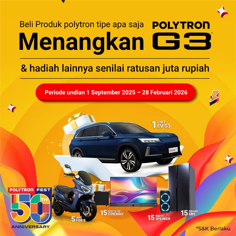 promo undian mobil listrik polytron