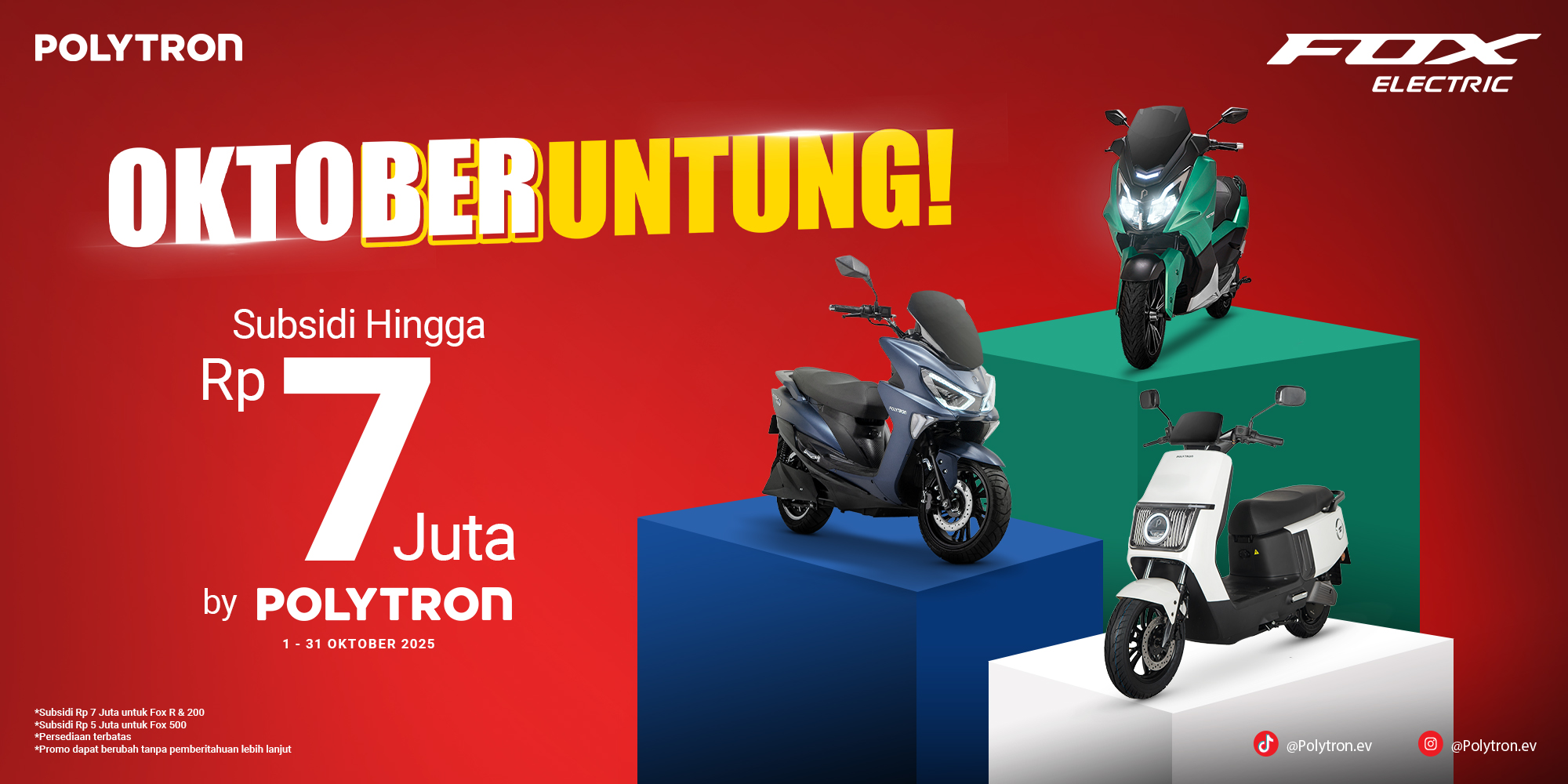 promo motori listrik polytron oktober 2025