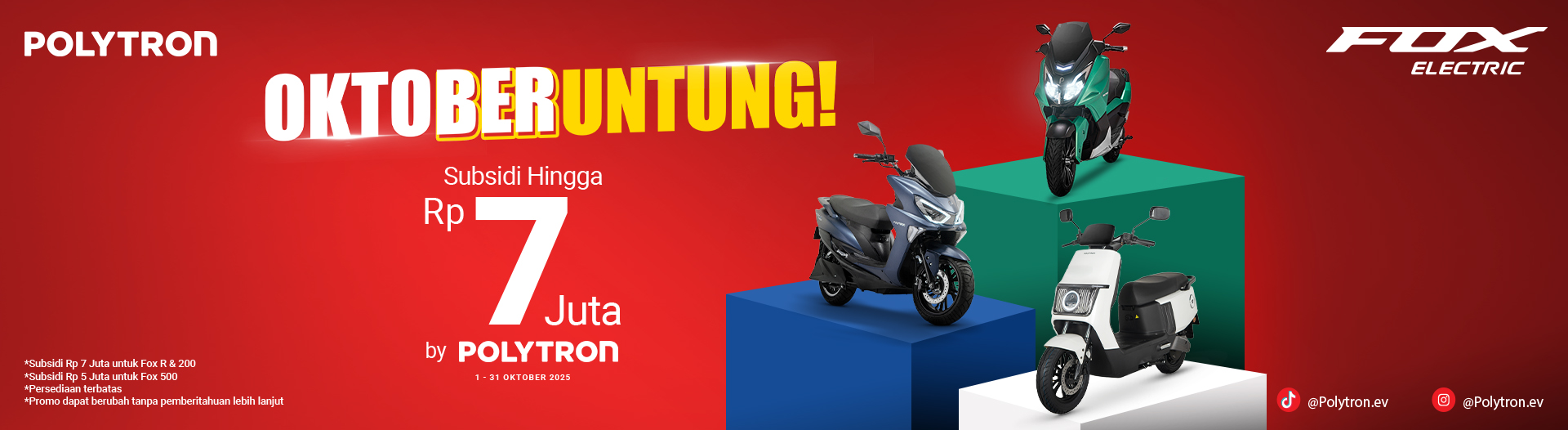 promo motor listrik polytron oktober 2025