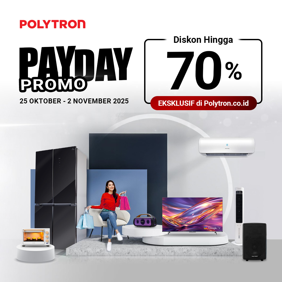 promo eksklusif website polytron oktober 2025 hingga 70%