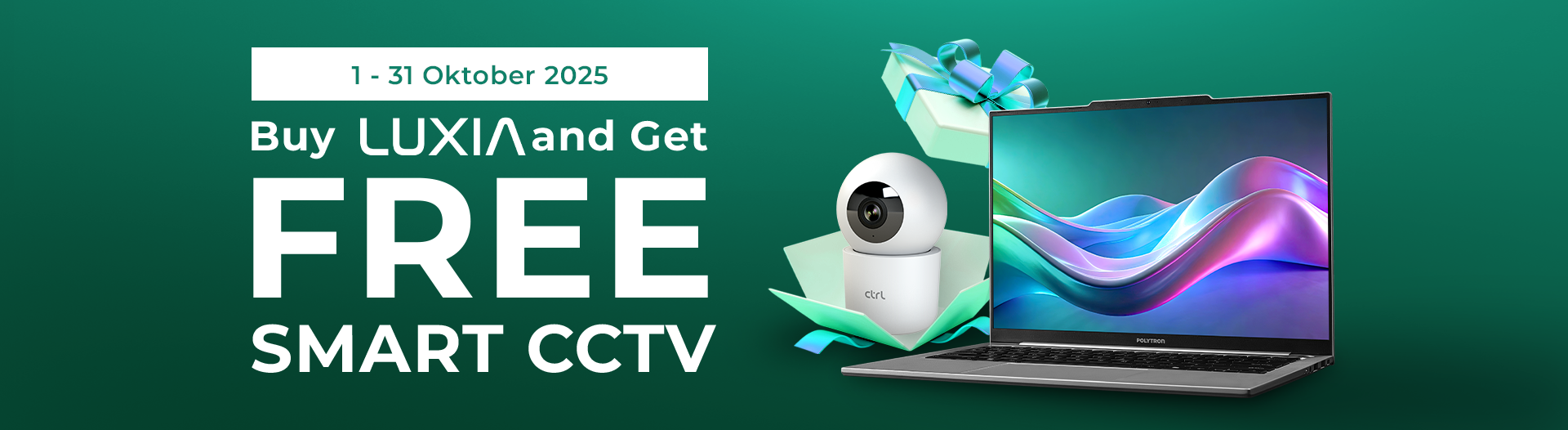 promo laptop polytorn free cctv oktober 2025