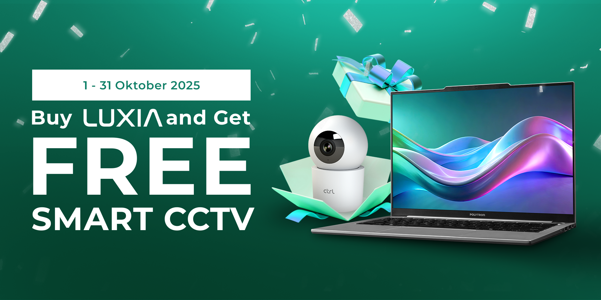 promo laptop polytron free cctv oktober 2025