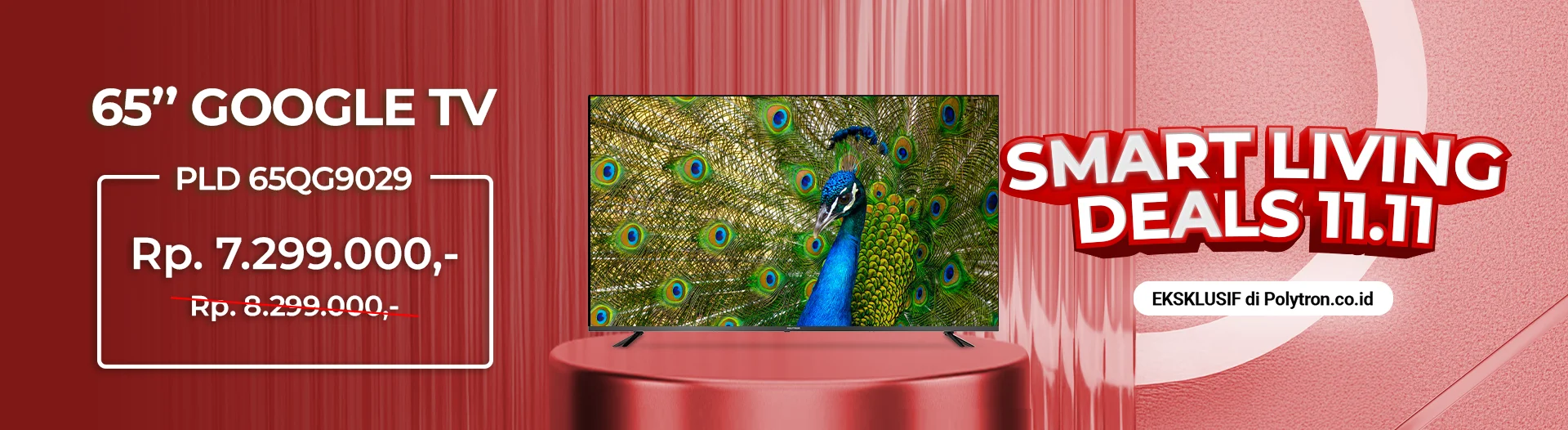 promo smart google tv eksklusif polytron.co.id 11.11 2025
