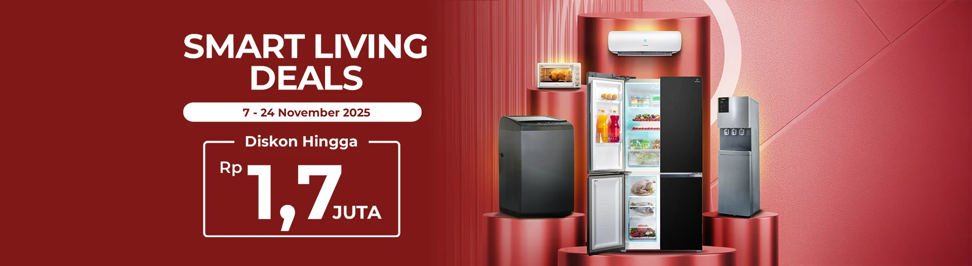 promo polytron kulkas mesin cuci ac oven november 2025