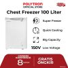 chest freezer 100 liter polytron pcf 118