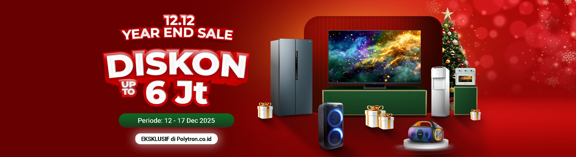 promo elektronik 12.12 year end sale desember 2025 eksklusif di website polytron