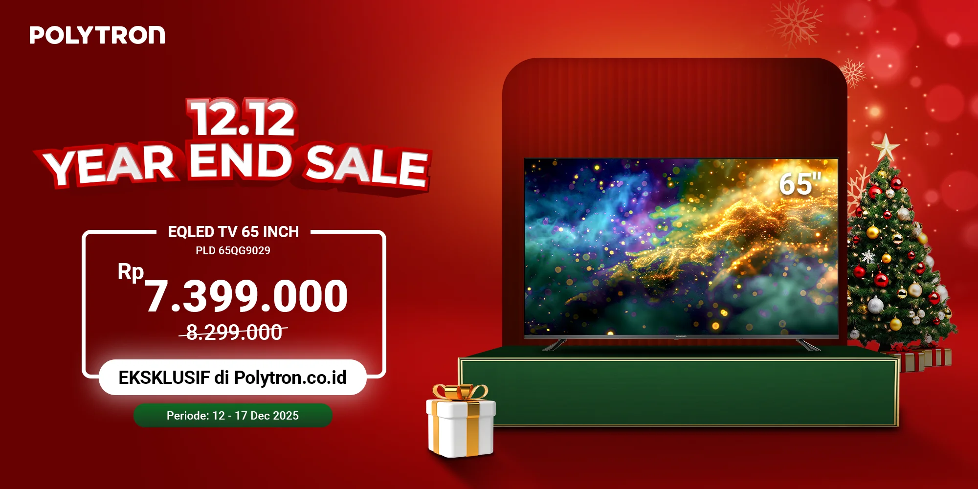 promo tv 12.12 year end sale desember 2025 eksklusif di website polytron