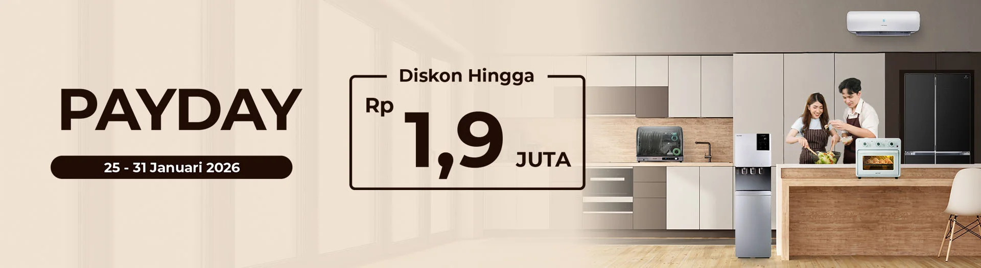 promo payday polytron kulkas mesini cuci ac oven listrik januari 2026