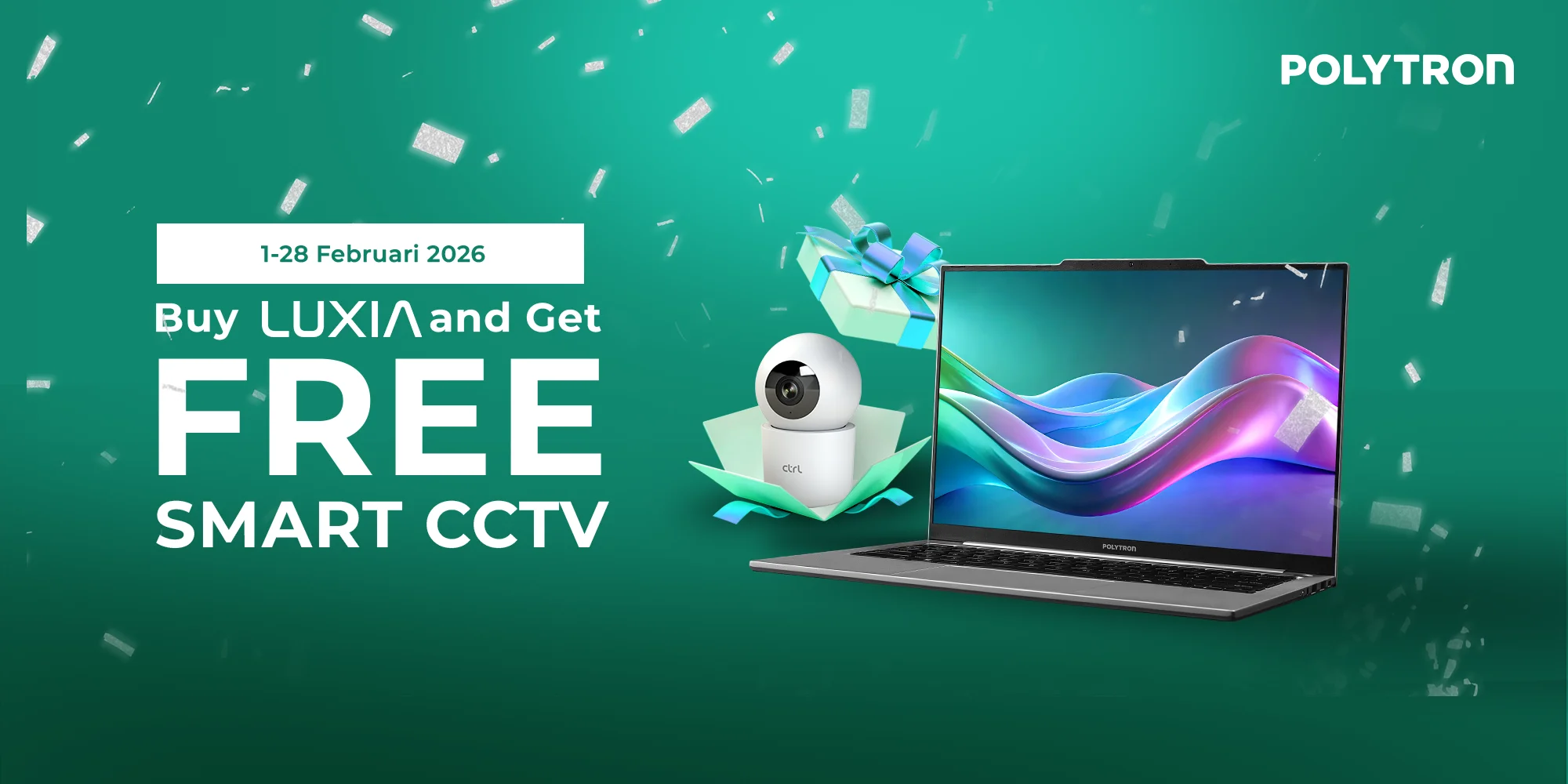 promo laptop polytron free cctv feb 2026