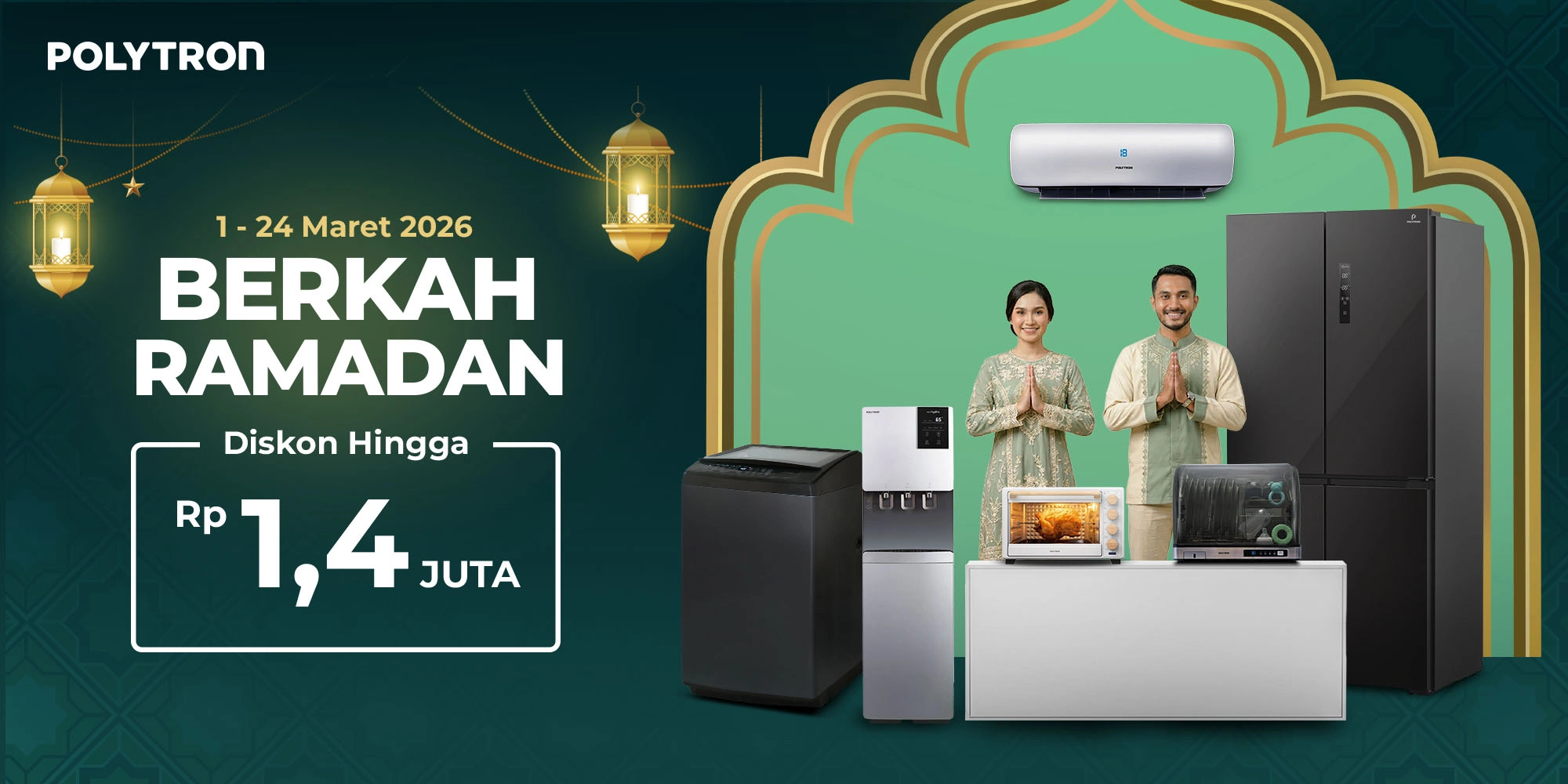 promo payday polytron kulkas mesini cuci ac oven listrik januari 2026
