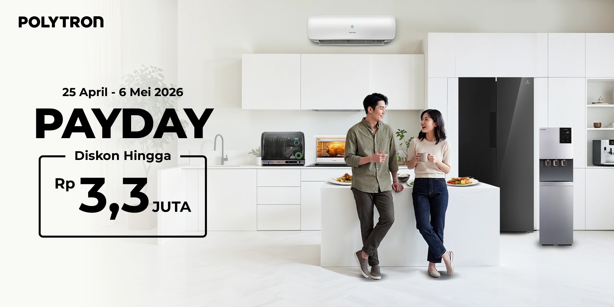 promo payday polytron kulkas mesini cuci ac oven listrik januari 2026