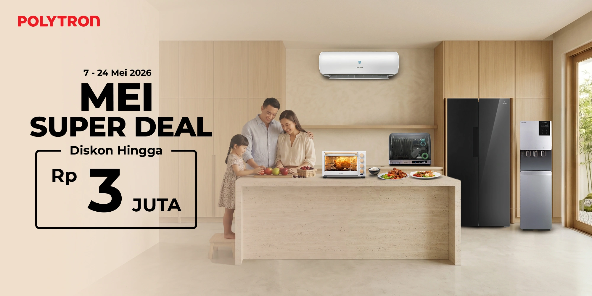 promo payday polytron kulkas mesini cuci ac oven listrik januari 2026