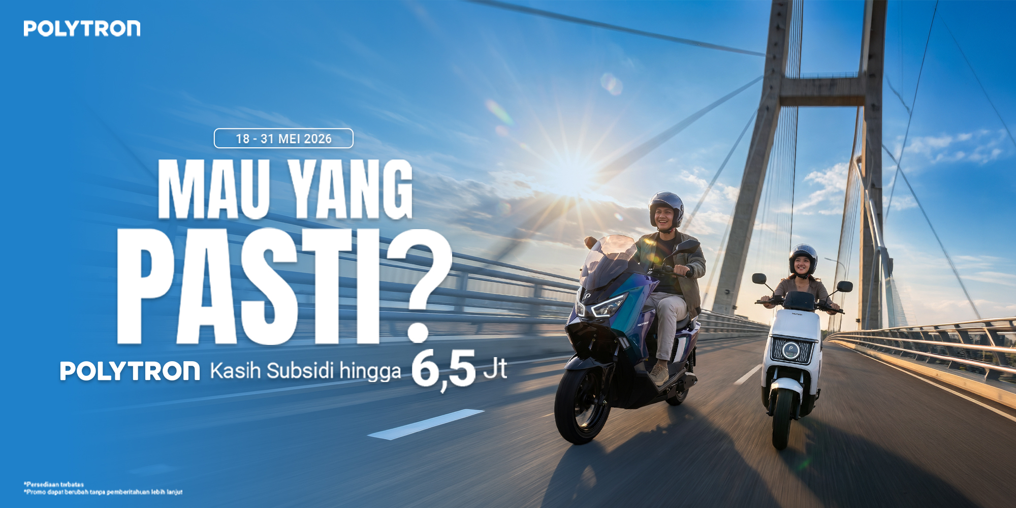 promo desember 2025 motor listrik polytron