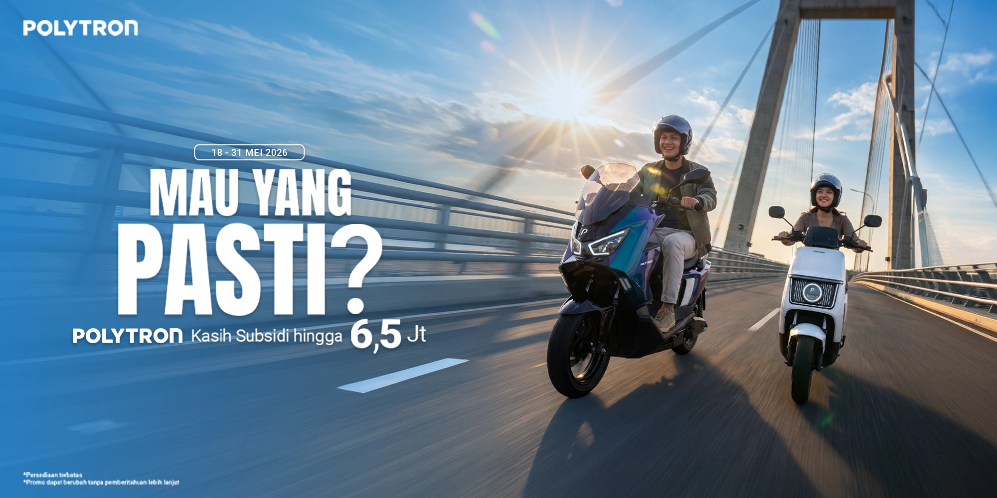 promo motor listrik polytron april 2026