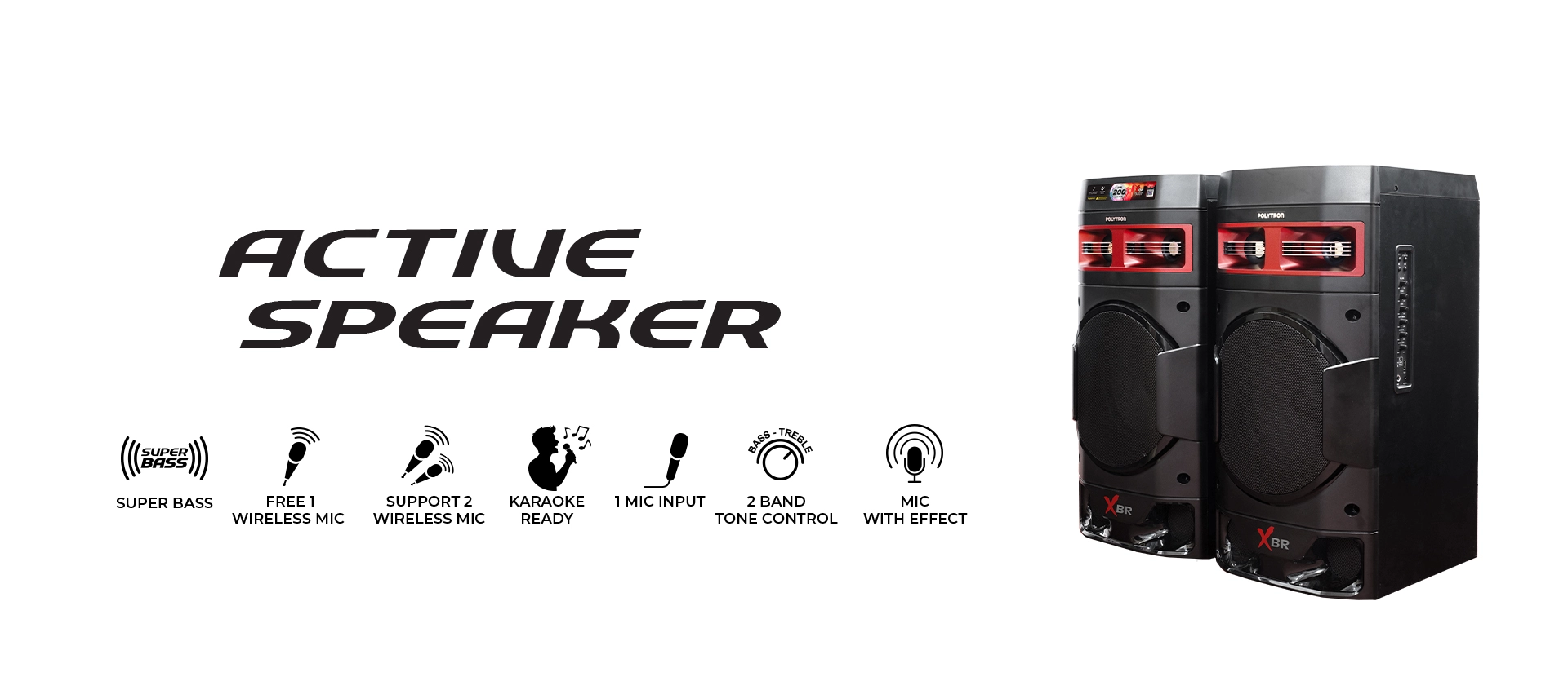 speaker bluetooth aktif polytron PAS 10DK19