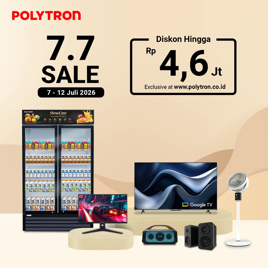 promo 7.7 juli eksklusif di website resmi polytron