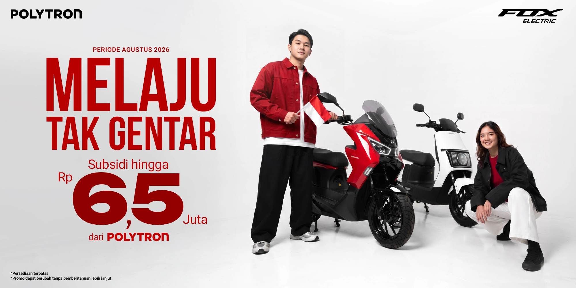 promo motor listrik polytron agustus 2026