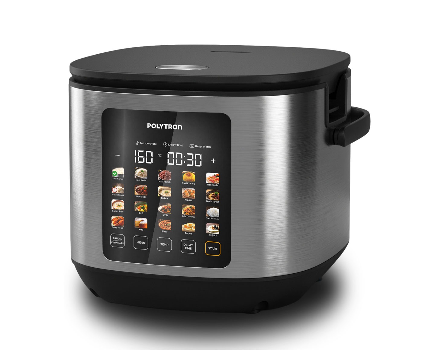 Polytron Kitchenmate Rice Cooker Low Carbo Digital Magic Com 1.8L PRC 2182S