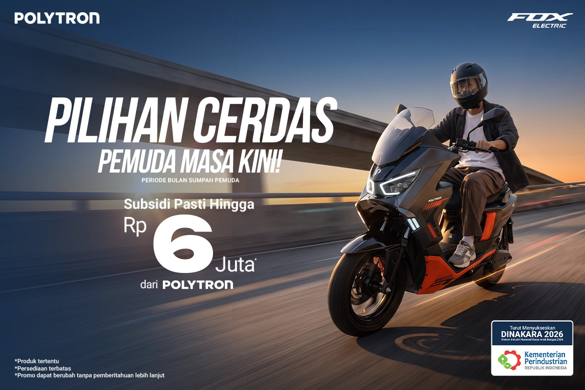 promo subsidi motor listrik polytron oktober 2026